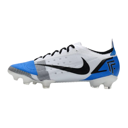 Nike Mercurial Vapor 14 Elite FG White Bleu Black - Goatkits Boots