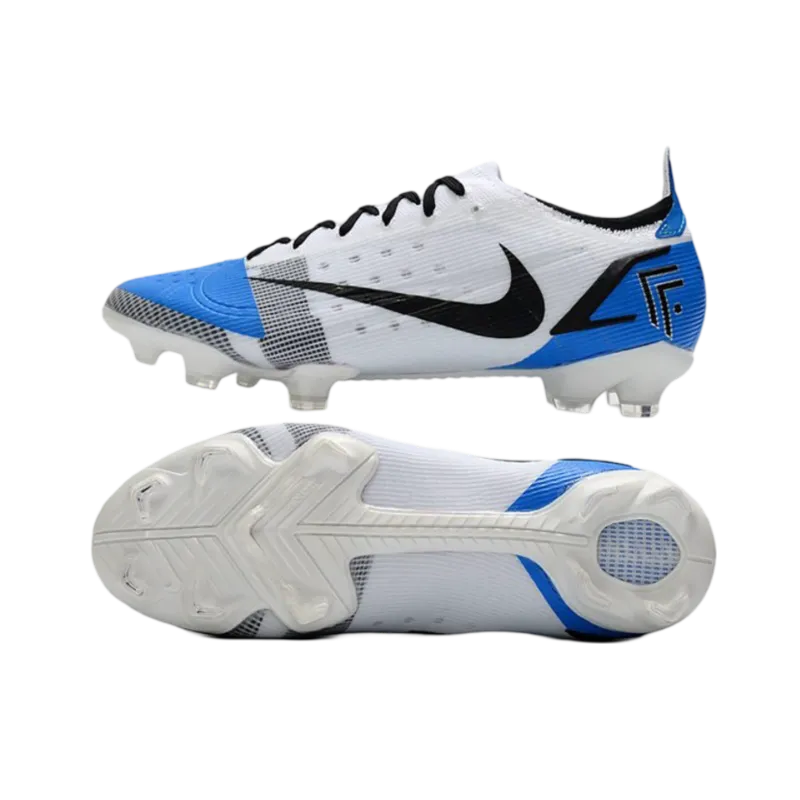 Nike Mercurial Vapor 14 Elite FG White Bleu Black - Goatkits Boots