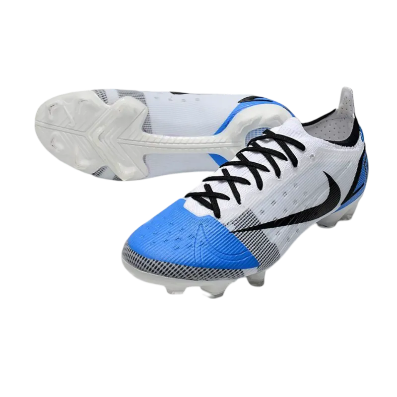 Nike Mercurial Vapor 14 Elite FG White Bleu Black - Goatkits Boots