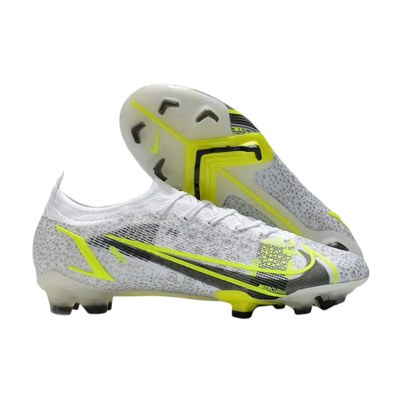 Nike Mercurial Vapor 14 Elite FG White Black Metallic Silver Volt - Goatkits Boots