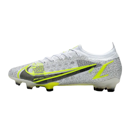 Nike Mercurial Vapor 14 Elite FG White Black Metallic Silver Volt - Goatkits Boots