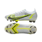 Nike Mercurial Vapor 14 Elite FG White Black Metallic Silver Volt - Goatkits Boots