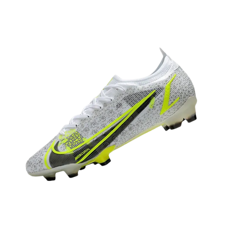 Nike Mercurial Vapor 14 Elite FG White Black Metallic Silver Volt - Goatkits Boots