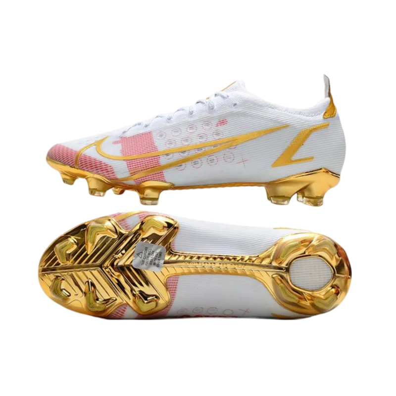 Nike Mercurial Vapor 14 Elite FG White Red Gold - Goatkits Boots