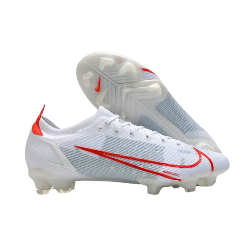 Nike Mercurial Vapor 14 Elite FG White Red - Goatkits Boots