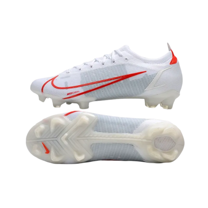 Nike Mercurial Vapor 14 Elite FG White Red - Goatkits Boots