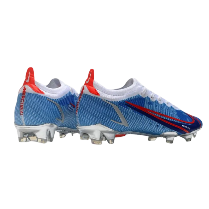 Nike Mercurial Vapor 14 Elite FG Bleu Silver Red - Goatkits Boots