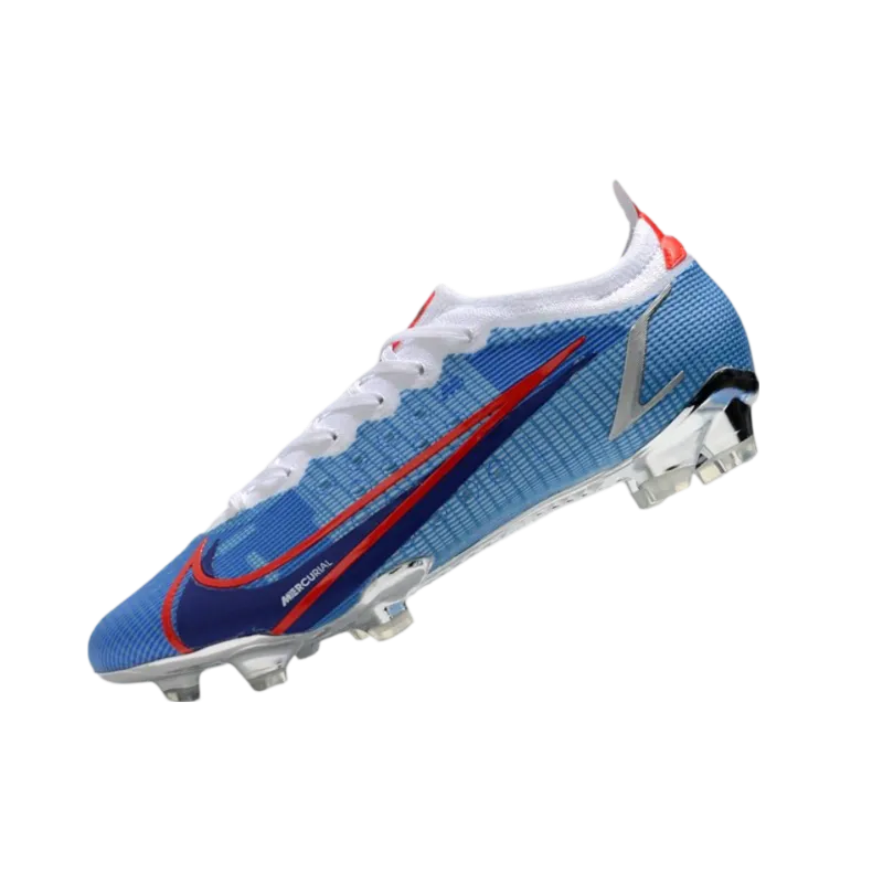 Nike Mercurial Vapor 14 Elite FG Bleu Silver Red - Goatkits Boots