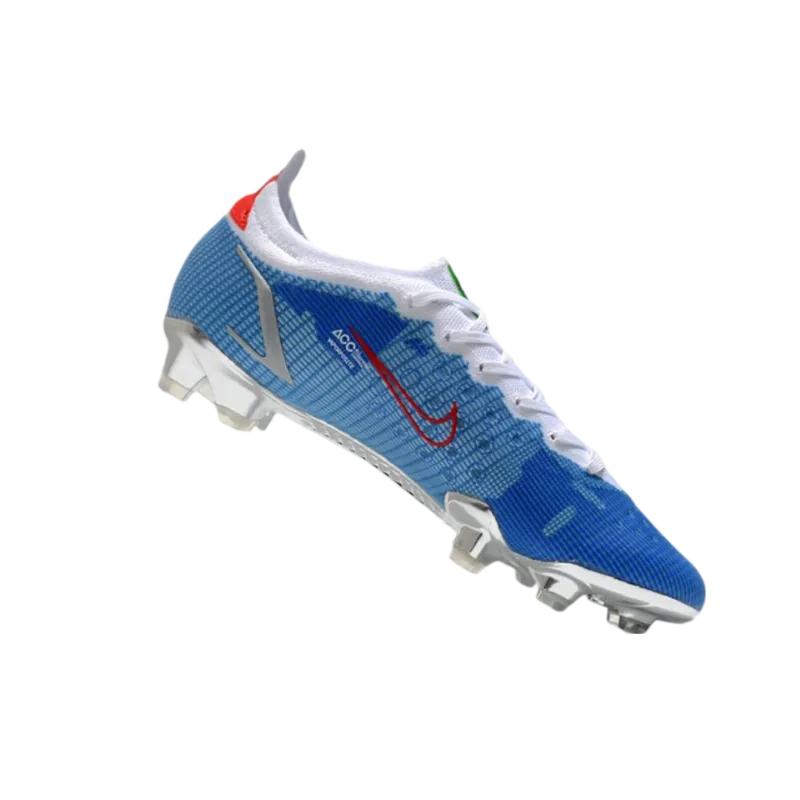 Nike Mercurial Vapor 14 Elite FG Bleu Silver Red - Goatkits Boots