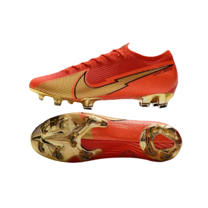 Nike Mercurial Vapor 13 Elite FG Ronaldo CR100 Red Gold - Goatkits Boots