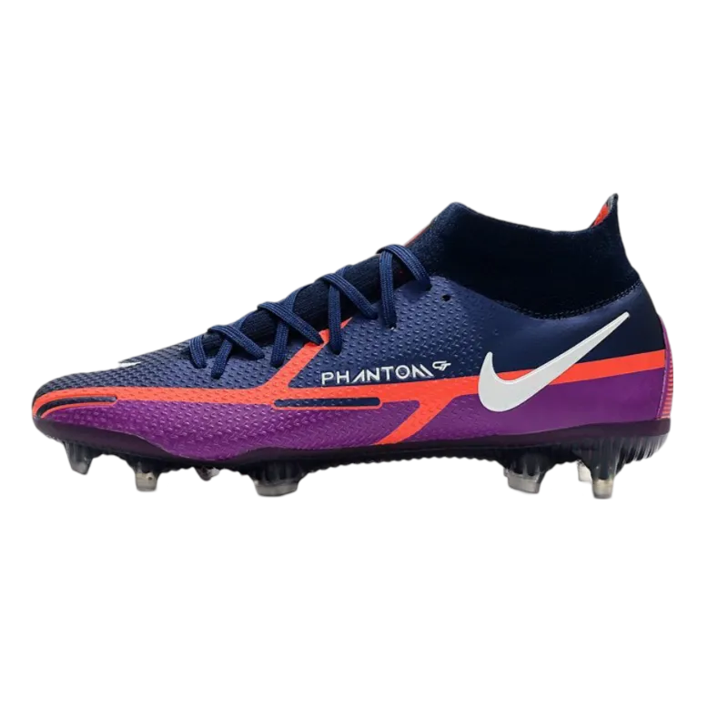 Nike Phantom GT2 Elite DF FG Navy Blue White Purple - Goatkits Boots