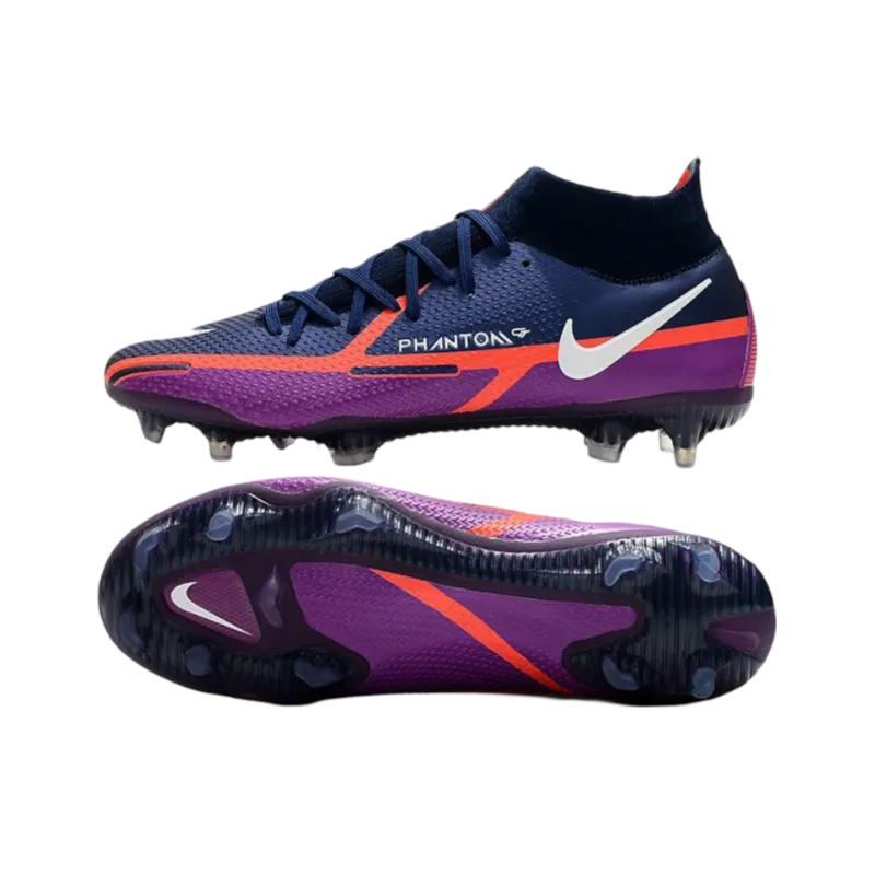 Nike Phantom GT2 Elite DF FG Navy Blue White Purple - Goatkits Boots