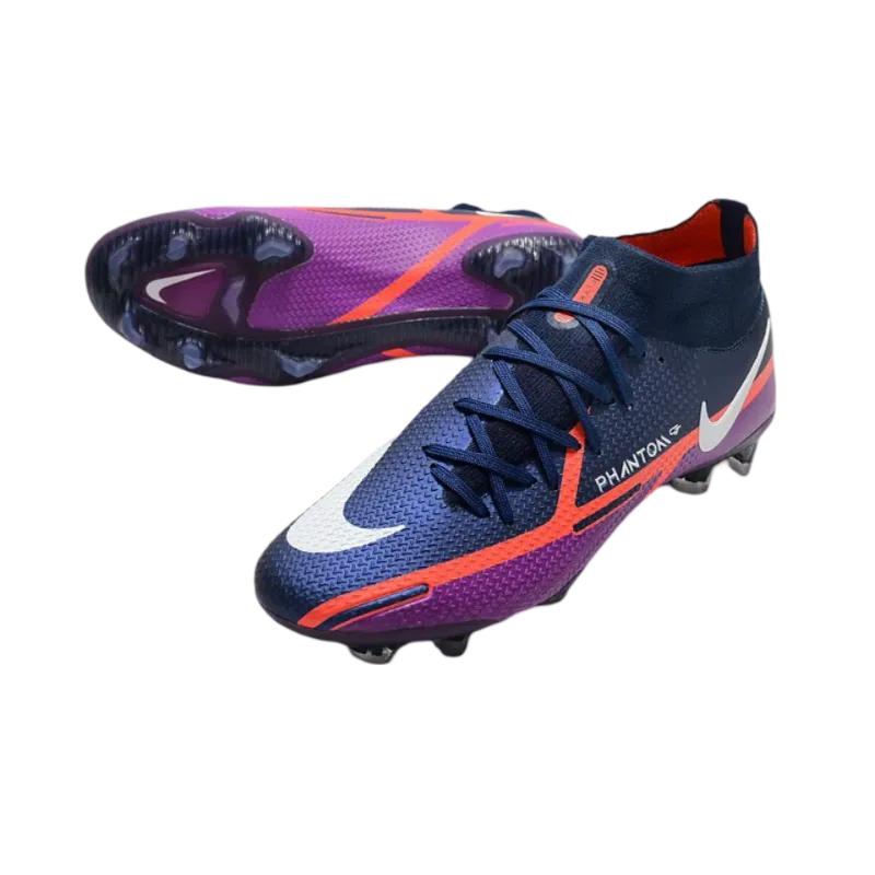 Nike Phantom GT2 Elite DF FG Navy Blue White Purple - Goatkits Boots