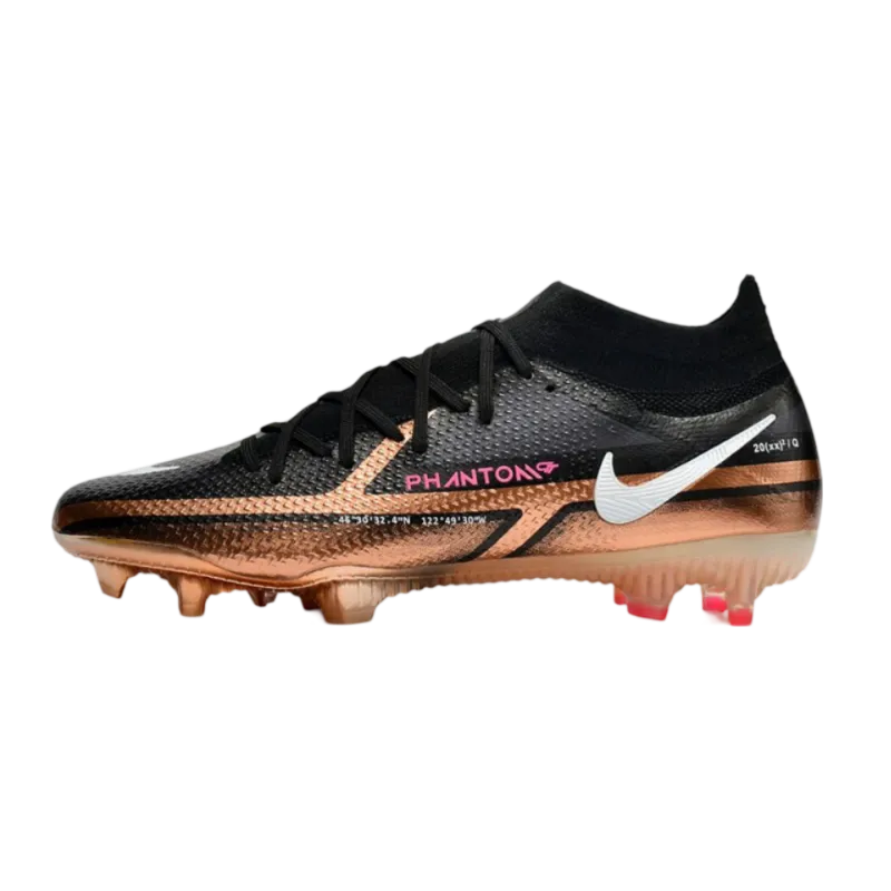 Nike Phantom GT2 Elite DF FG Metallic Copper White Black - Goatkits Boots