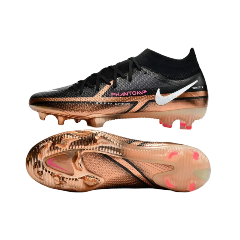 Nike Phantom GT2 Elite DF FG Metallic Copper White Black - Goatkits Boots