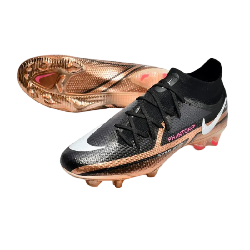 Nike Phantom GT2 Elite DF FG Metallic Copper White Black - Goatkits Boots