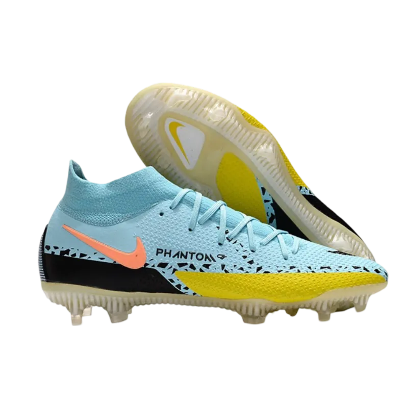 Nike Phantom GT2 Elite DF FG Glacie Ice Black Yellow Strike - Goatkits Boots