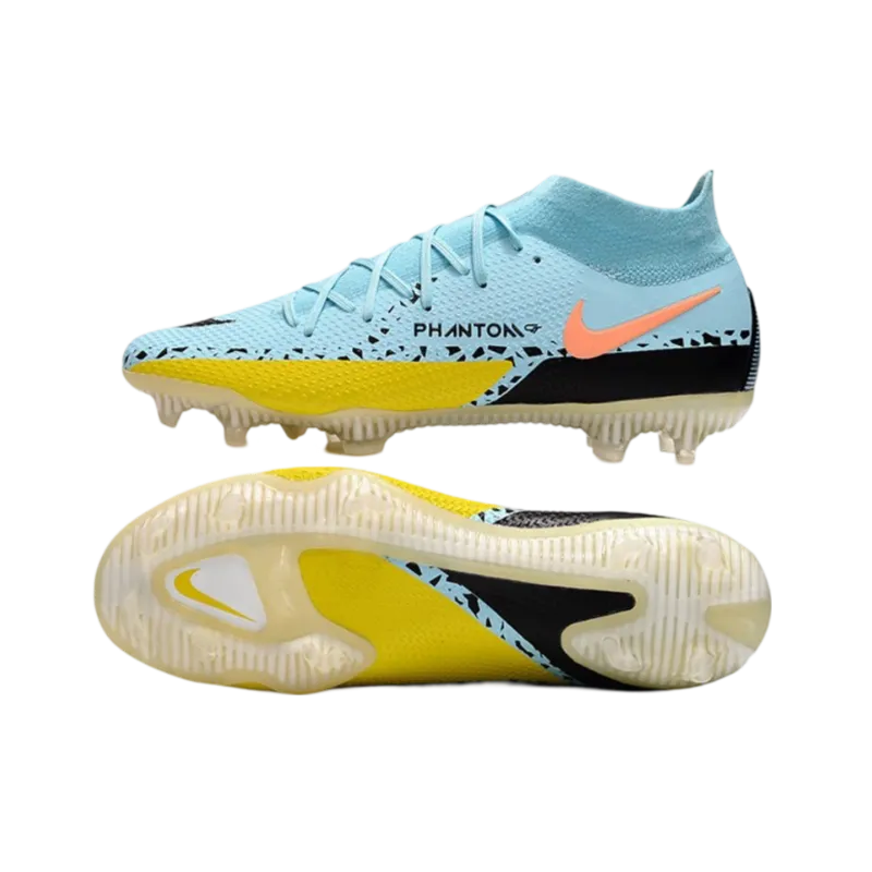 Nike Phantom GT2 Elite DF FG Glacie Ice Black Yellow Strike - Goatkits Boots