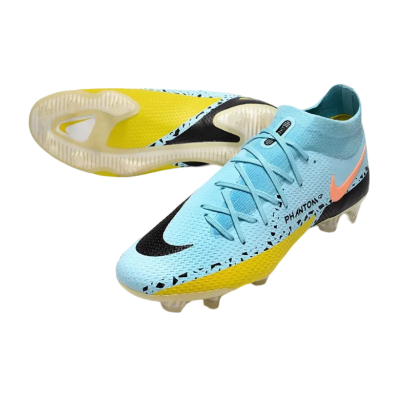 Nike Phantom GT2 Elite DF FG Glacie Ice Black Yellow Strike - Goatkits Boots