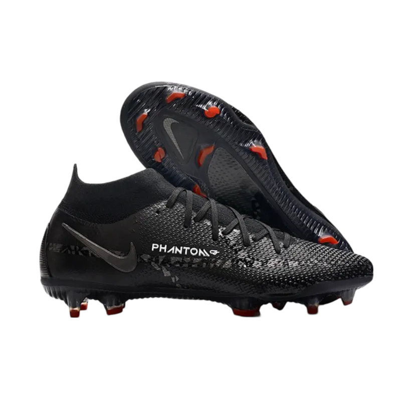 Nike Phantom GT2 Elite DF FG Black Smoke Grey Summit White - Goatkits Boots