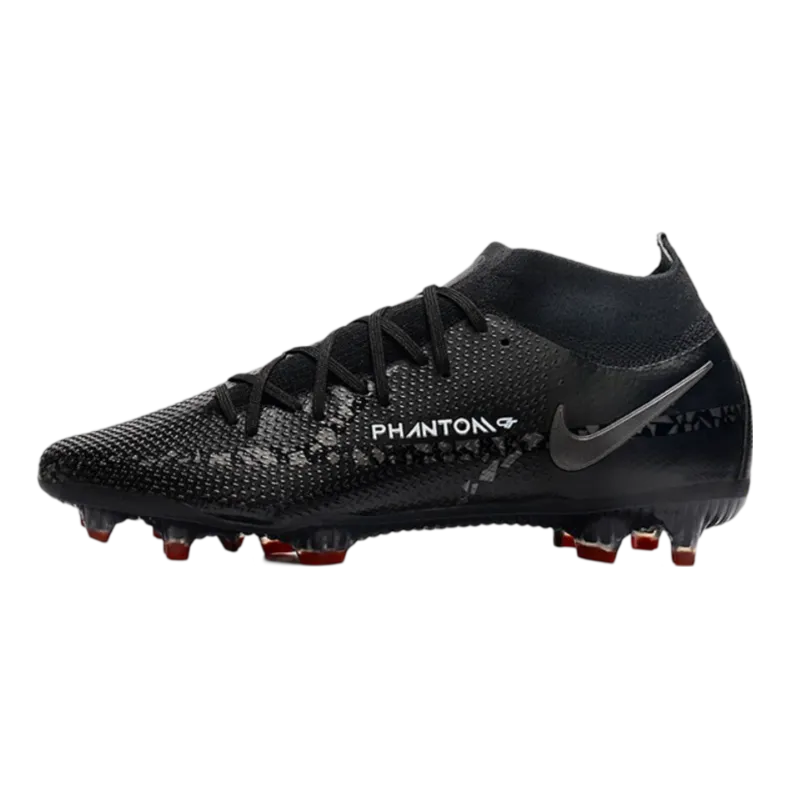 Nike Phantom GT2 Elite DF FG Black Smoke Grey Summit White - Goatkits Boots