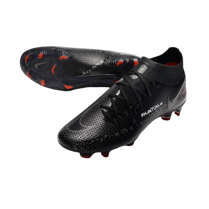 Nike Phantom GT2 Elite DF FG Black Smoke Grey Summit White - Goatkits Boots