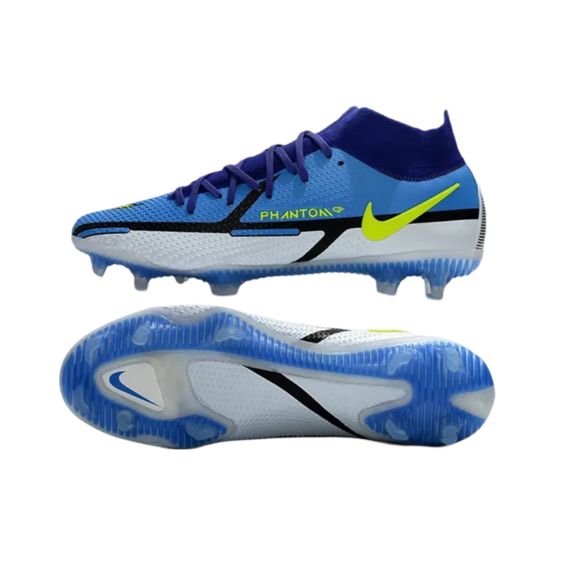 Nike Phantom GT2 Elite DF FG Sapphire Volt Grey Fog Blue  - Goatkits Boots