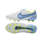 Nike Tiempo Legend 9 Elite FG White Bleu - Goatkits Boots