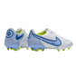 Nike Tiempo Legend 9 Elite FG White Bleu - Goatkits Boots