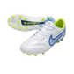 Nike Tiempo Legend 9 Elite FG White Bleu - Goatkits Boots