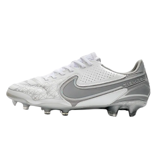 Nike Tiempo Legend 9 Elite FG White Grey - Goatkits Boots