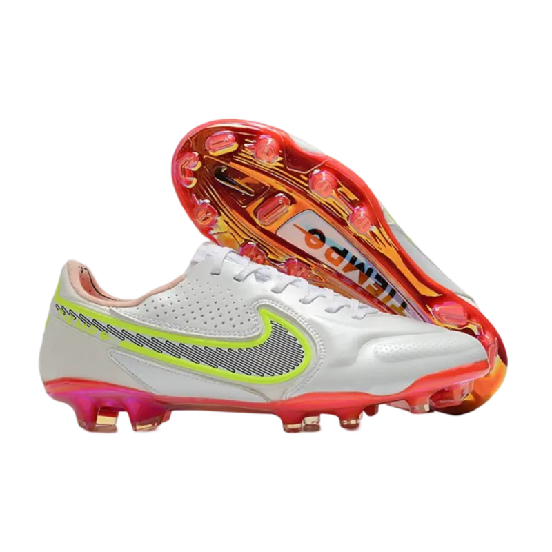 Nike Tiempo Legend 9 Elite FG White Black Carmine Pink Explosion - Goatkits Boots