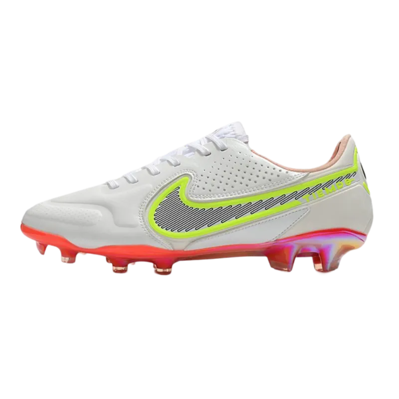 Nike Tiempo Legend 9 Elite FG White Black Carmine Pink Explosion - Goatkits Boots