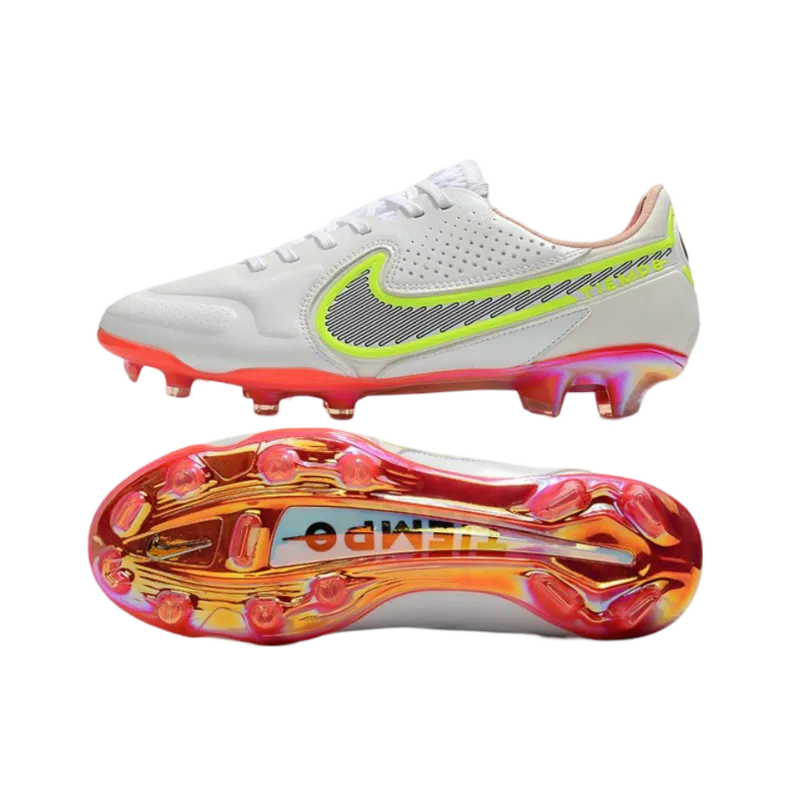 Nike Tiempo Legend 9 Elite FG White Black Carmine Pink Explosion - Goatkits Boots