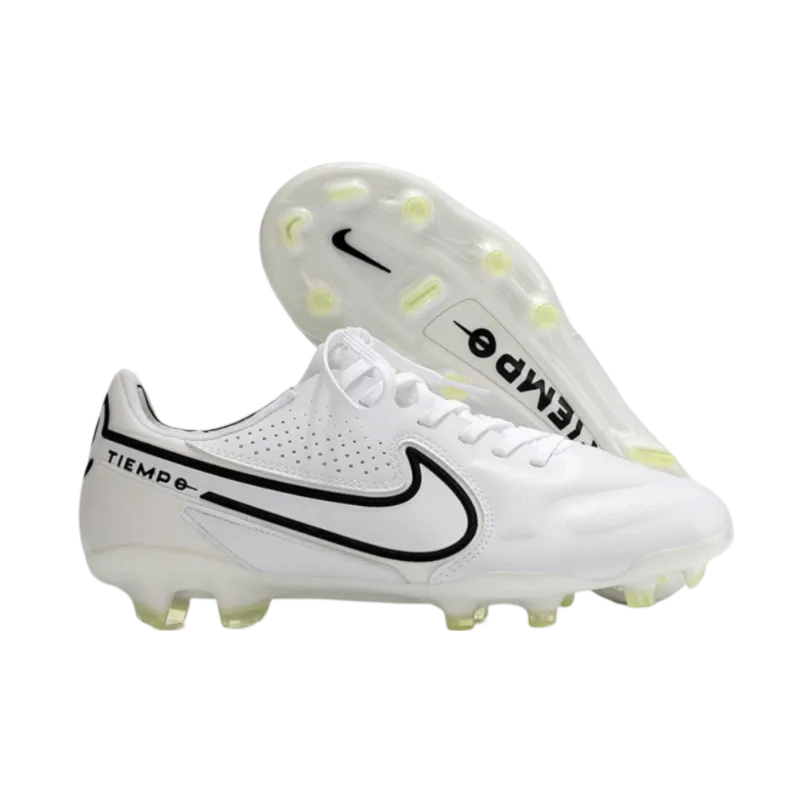 Nike Tiempo Legend 9 Elite FG White Black - Goatkits Boots