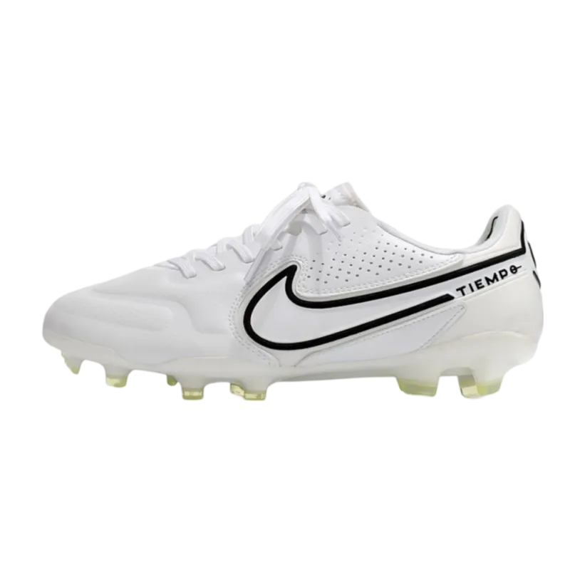 Nike Tiempo Legend 9 Elite FG White Black - Goatkits Boots