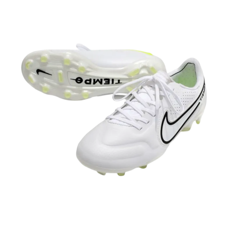 Nike Tiempo Legend 9 Elite FG White Black - Goatkits Boots