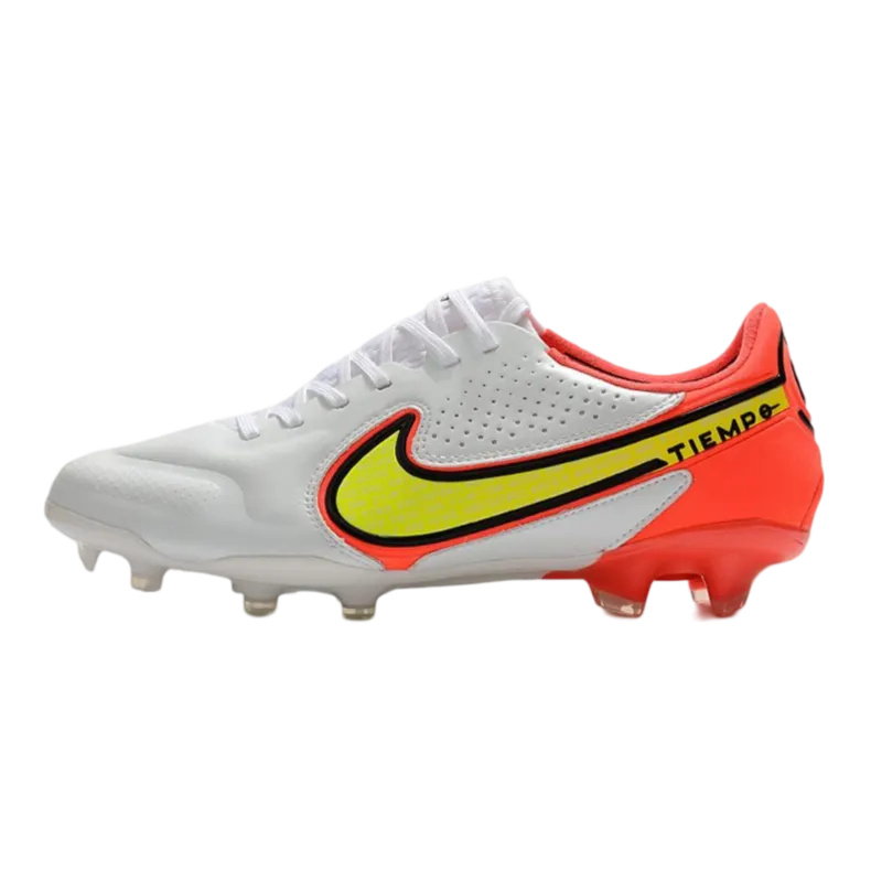 Nike Tiempo Legend 9 Elite FG White Volt Carmine - Goatkits Boots