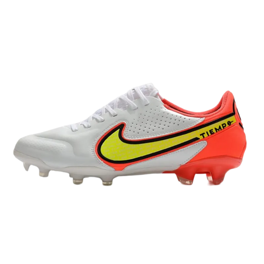 Nike Tiempo Legend 9 Elite FG White Volt Carmine - Goatkits Boots