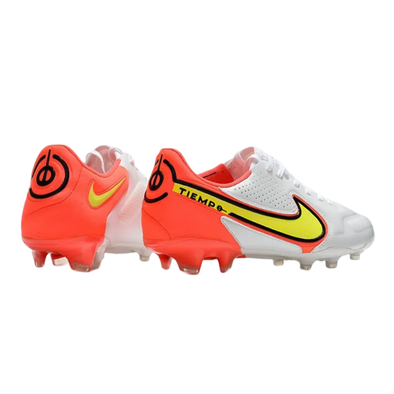 Nike Tiempo Legend 9 Elite FG White Volt Carmine - Goatkits Boots