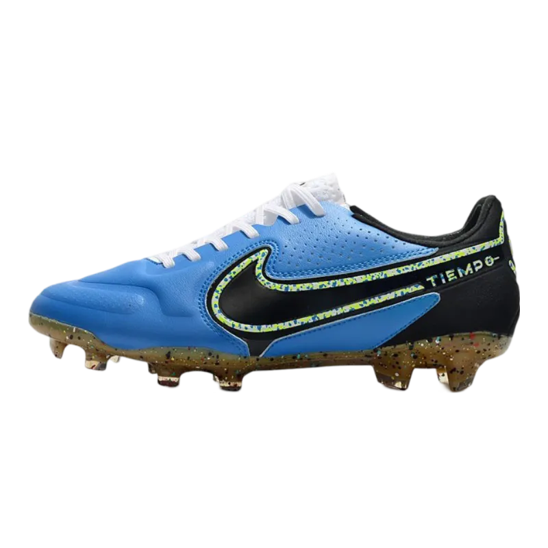 Nike Tiempo Legend 9 Elite FG Bleu Black - Goatkits Boots