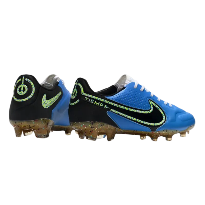 Nike Tiempo Legend 9 Elite FG Bleu Black - Goatkits Boots