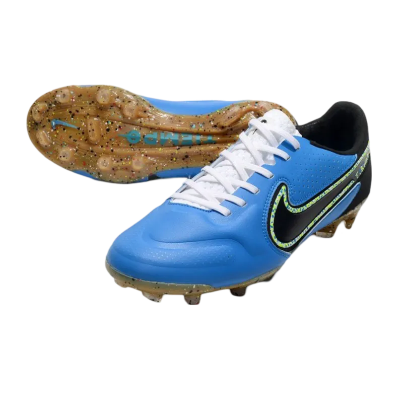 Nike Tiempo Legend 9 Elite FG Bleu Black - Goatkits Boots