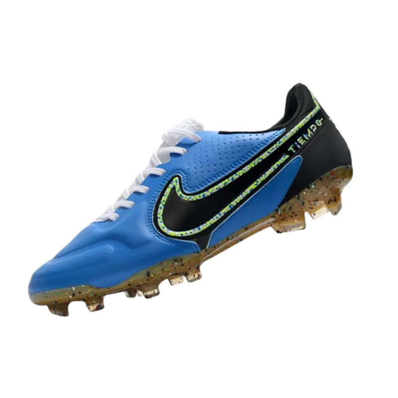 Nike Tiempo Legend 9 Elite FG Bleu Black - Goatkits Boots