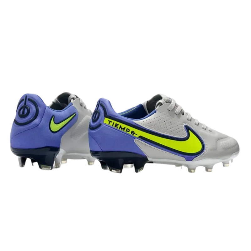 Nike Tiempo Legend 9 Elite FG Grey Fog Volt Sapphire - Goatkits Boots