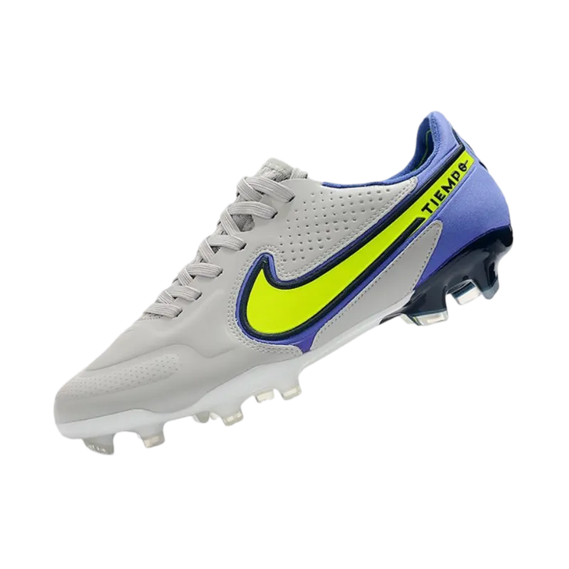 Nike Tiempo Legend 9 Elite FG Grey Fog Volt Sapphire - Goatkits Boots