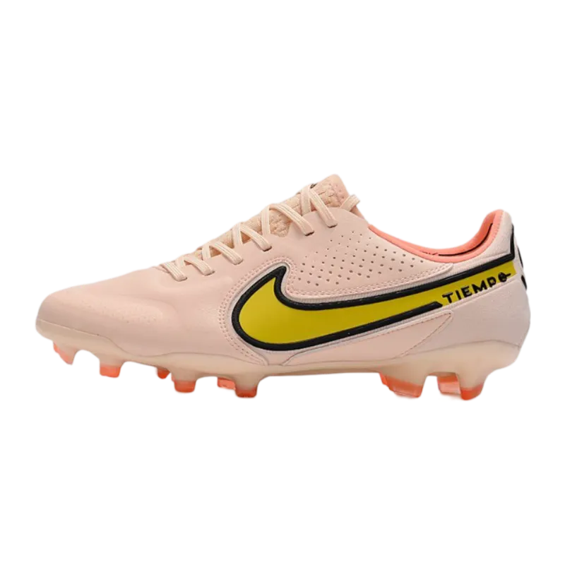 Nike Tiempo Legend 9 Elite FG Guava Ice Yellow Strike Sunset Glow - Goatkits Boots