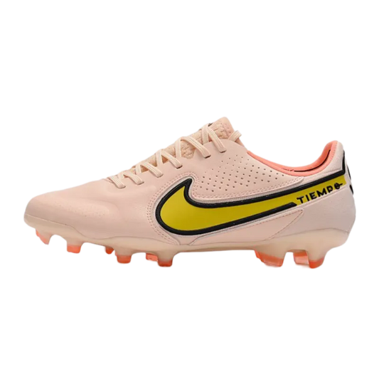 Nike Tiempo Legend 9 Elite FG Guava Ice Yellow Strike Sunset Glow - Goatkits Boots