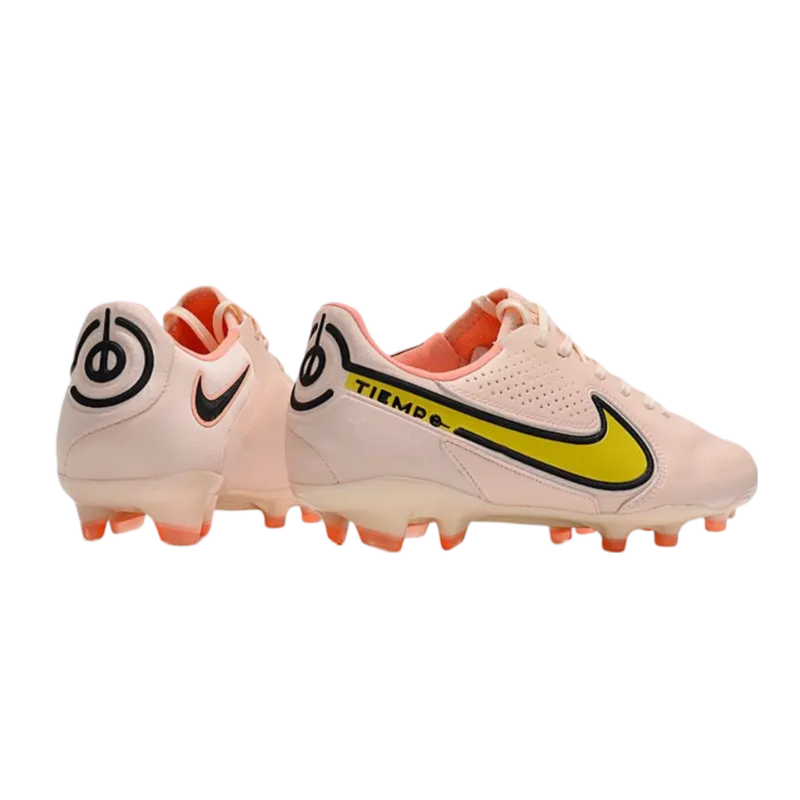 Nike Tiempo Legend 9 Elite FG Guava Ice Yellow Strike Sunset Glow - Goatkits Boots