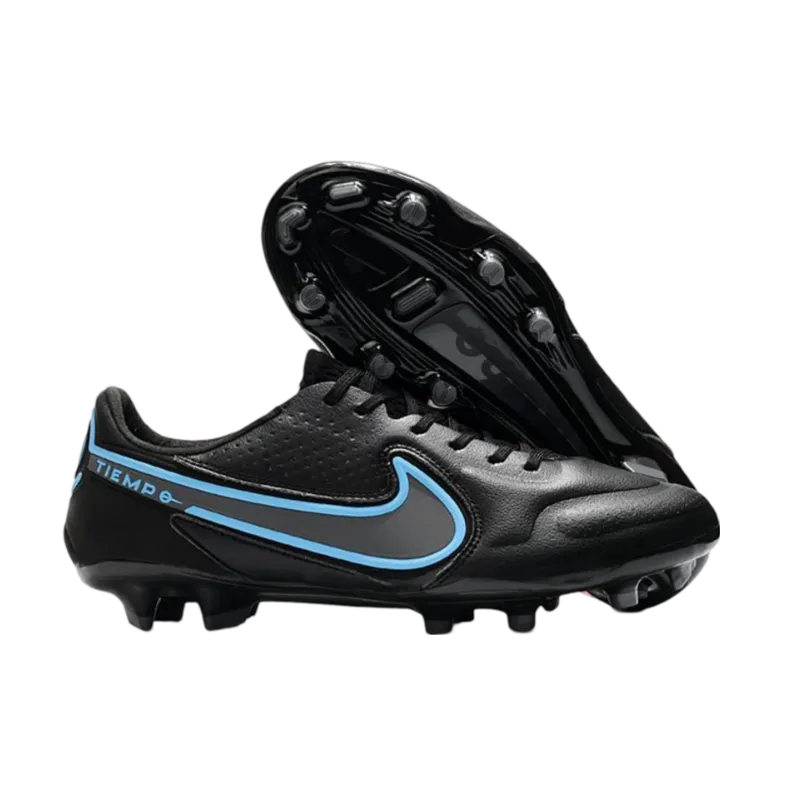 Nike Tiempo Legend 9 Elite FG Black Steel Grey - Goatkits Boots